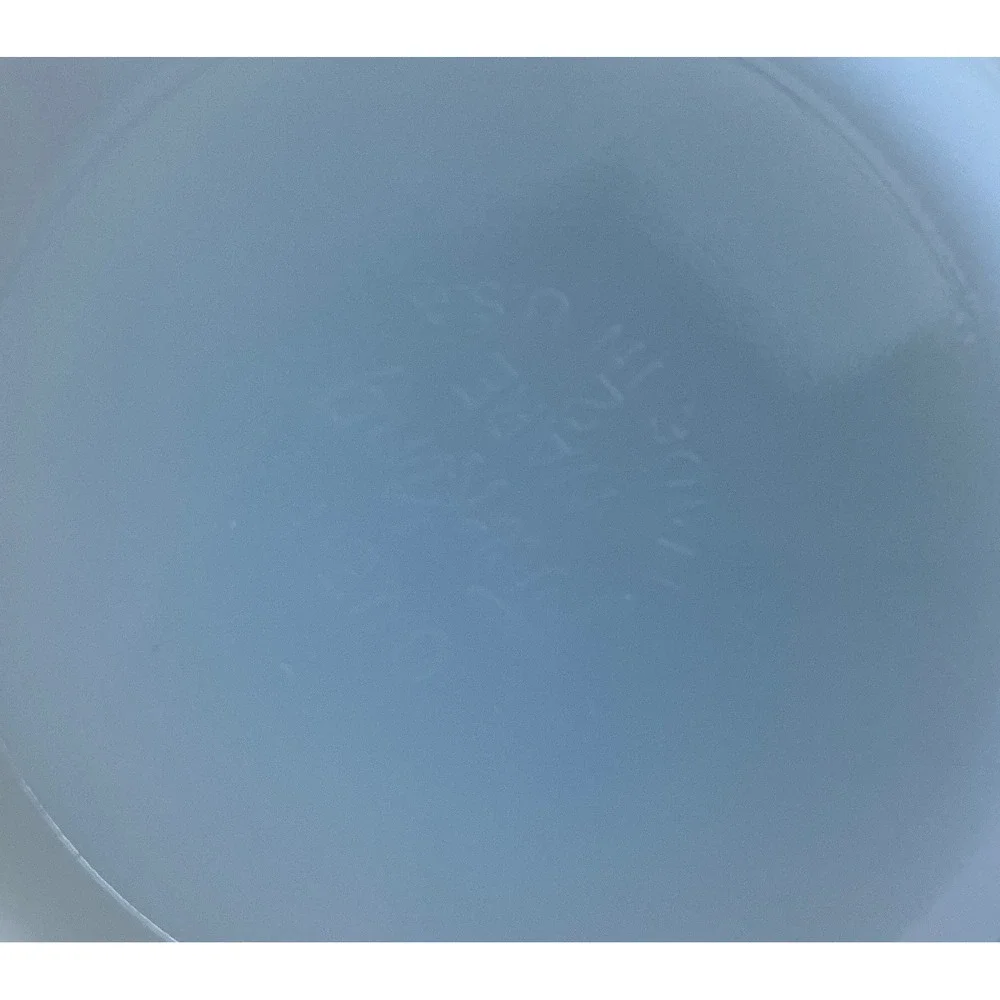 Fire-King Vintage Blue Mosaic Milk Glass Mixing Bowl 6.5 Inch Mid Century Modern